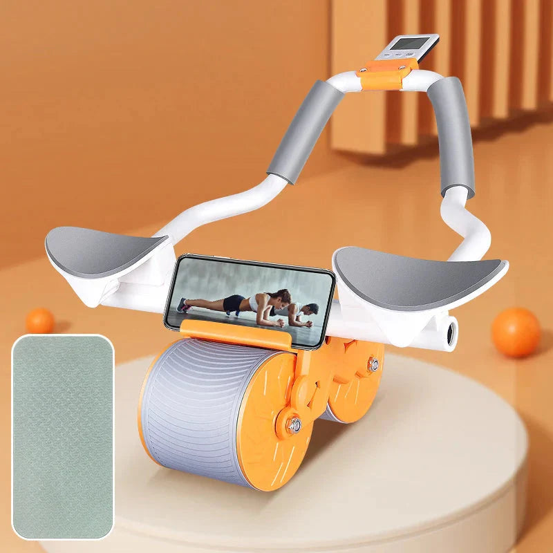 Automatic Rebound Abs Wheel Trainer with Counter Display