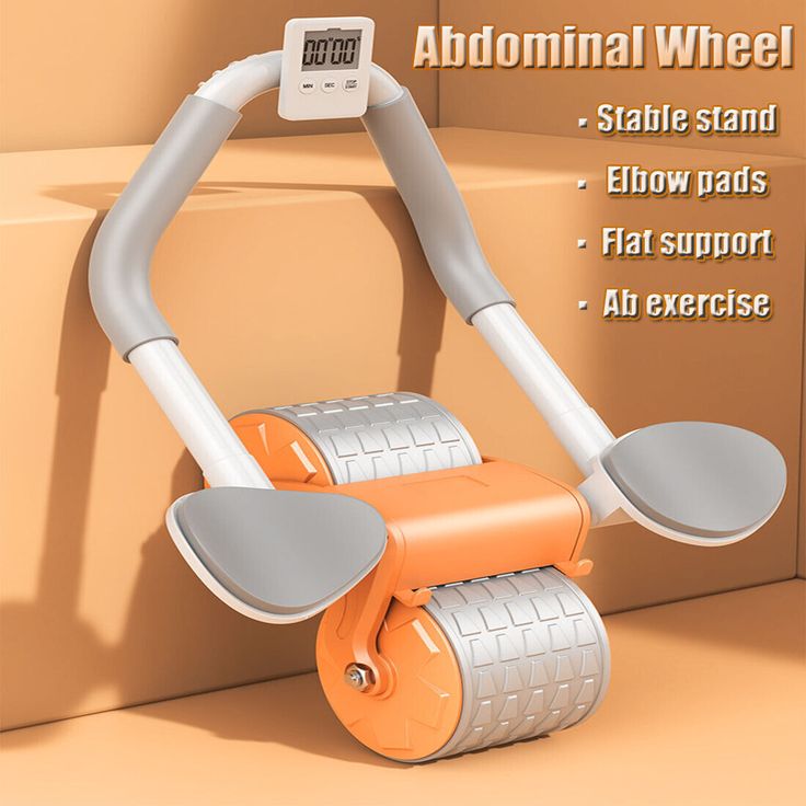 Automatic Rebound Abs Wheel Trainer with Counter Display